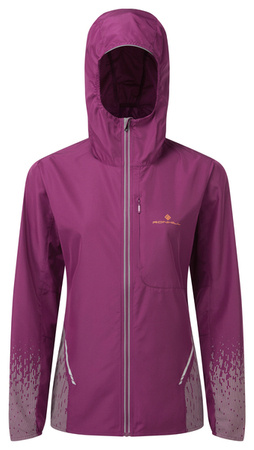 RONHILL Kurtka biegowa damska TECH REFLECT JACKET blackcurrant/reflect