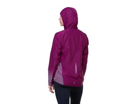 RONHILL Kurtka biegowa damska TECH REFLECT JACKET blackcurrant/reflect