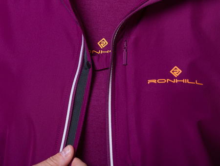 RONHILL Kurtka biegowa damska TECH REFLECT JACKET blackcurrant/reflect