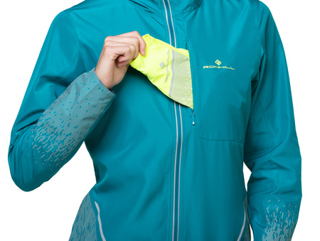 RONHILL Kurtka biegowa damska TECH REFLECT JACKET marine/reflect