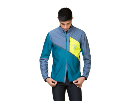 RONHILL Kurtka biegowa męska TECH GORE-TEX WINDSTOPPER JACKET deep teal/lake/acid