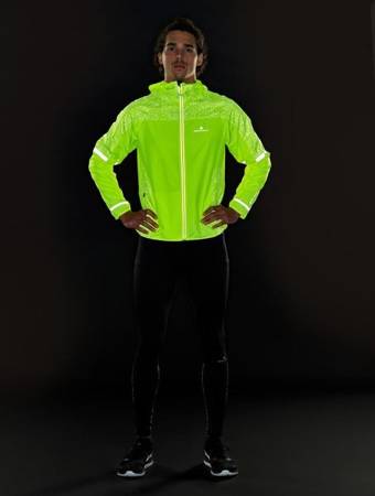 RONHILL Legginsy biegowe męskie LIFE NIGHTRUNNER TIGHT czarne