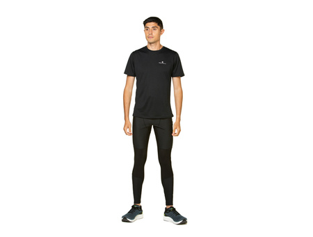 RONHILL Legginsy biegowe męskie TECH GORE-TEX WINDSTOPPER TIGHT all black