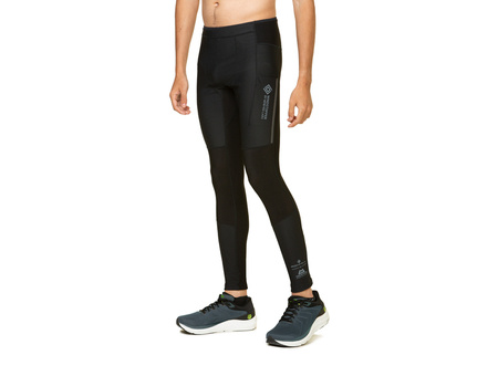 RONHILL Legginsy biegowe męskie TECH GORE-TEX WINDSTOPPER TIGHT all black