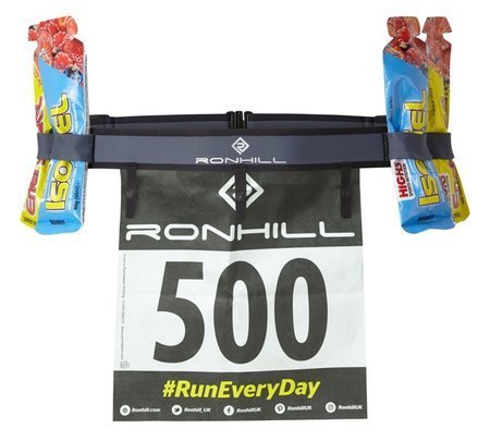RONHILL Pasek na numer startowy RACE NUMBER BELT szary