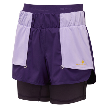 RONHILL Spodenki do biegania damskie WMN'S TECH TWIN SHORT imperial/nightshade