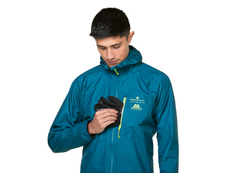 RONHILL Wodoodporna kurtka biegowa męska TECH GORE-TEX MERCURIAL JACKET deep teal/acid