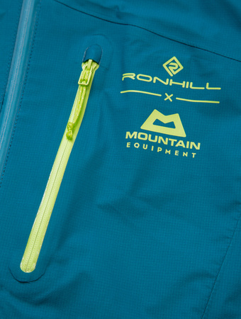 RONHILL Wodoodporna kurtka biegowa męska TECH GORE-TEX MERCURIAL JACKET deep teal/acid