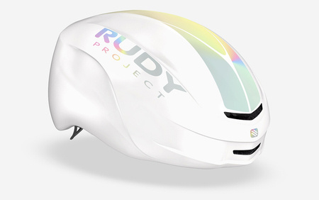 RUDY PROJECT Kask rowerowy aerodynamiczny NYTRON PRO white iridescent matte