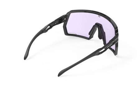 RUDY PROJECT Okulary rowerowe fotochromatyczne KELION black gloss - ImpactX photochromic 2 laser purple