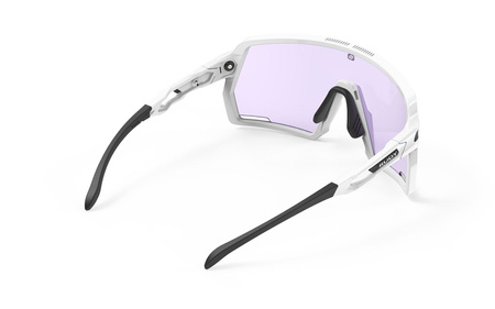 RUDY PROJECT Okulary rowerowe fotochromatyczne KELION white gloss - ImpactX photochromic 2 laser purple