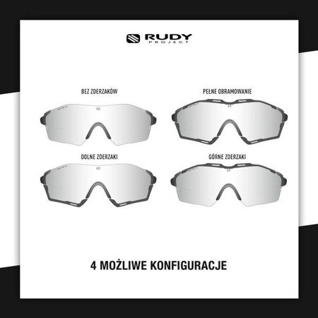 RUDY PROJECT Okulary sportowe CUTLINE BRONZE FADE/BLACK brązowo-czarne