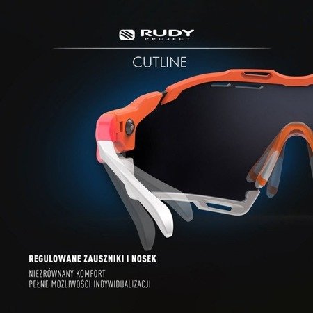 RUDY PROJECT Okulary sportowe CUTLINE MULTILASER ORANGE czarno-pomarańczowe