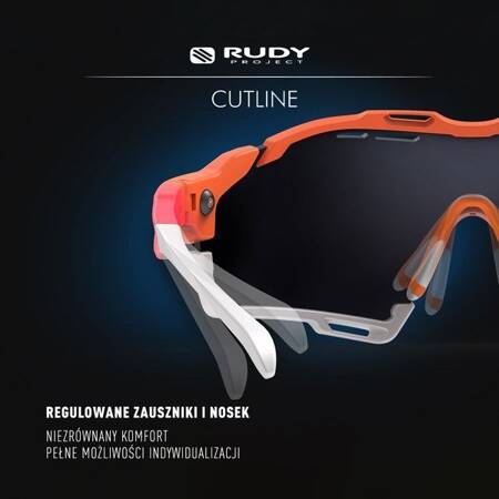 RUDY PROJECT Okulary sportowe CUTLINE Pink Fluo Matte C1 Multilaser Ice