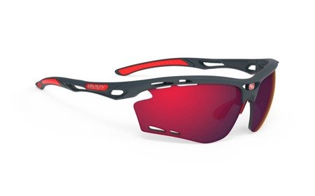 RUDY PROJECT Okulary sportowe PROPULSE CHARCOAL MATTE MULTILASER RED czarno-czerwone