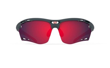 RUDY PROJECT Okulary sportowe PROPULSE CHARCOAL MATTE MULTILASER RED czarno-czerwone