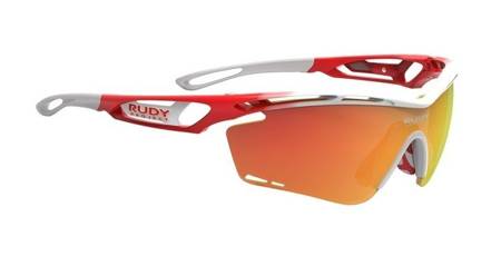RUDY PROJECT Okulary sportowe TRALYX Racing Pro White Gloss-Multilaser Orange