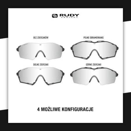 RUDY PROJECT Okulary sportowe z fotochromem CUTLINE CARBONIUM - IMPACTX PHOTOCHROMIC 2 RED