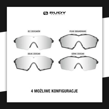 RUDY PROJECT Okulary sportowe z fotochromem CUTLINE IMPACTX PHOTOCHROMIC 2LASER Black