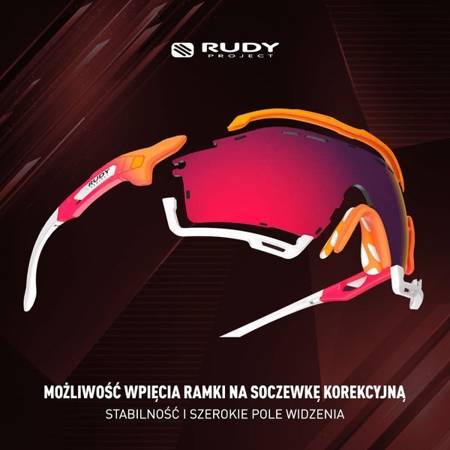 RUDY PROJECT Okulary sportowe z fotochromem CUTLINE IMPACTX PHOTOCHROMIC 2LASER Black