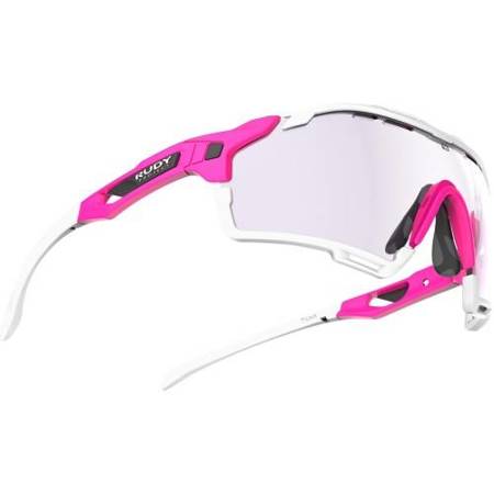RUDY PROJECT Okulary sportowe z fotochromem CUTLINE pink fluo matte impact photochromic 2 laser purple