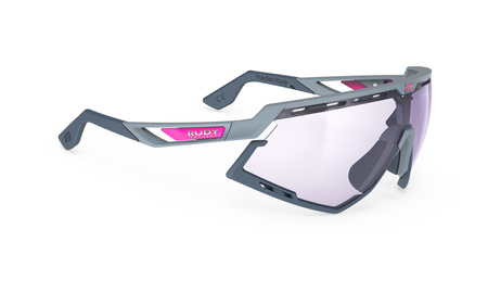 RUDY PROJECT Okulary sportowe z fotochromem DEFENDER IMPACTX PHOTOCHROMIC GLACIER MATTE AVIO 2 laser purple