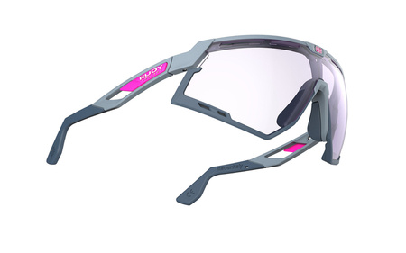 RUDY PROJECT Okulary sportowe z fotochromem DEFENDER IMPACTX PHOTOCHROMIC GLACIER MATTE AVIO 2 laser purple