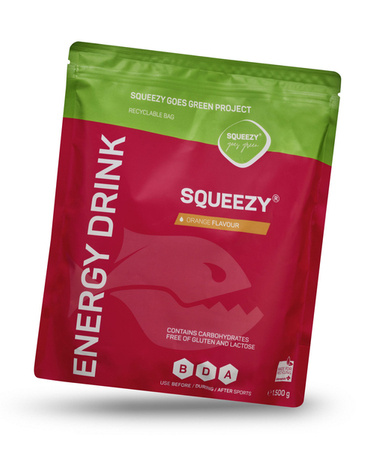 SQUEEZY Napój węglowodanowy ENERGY DRINK 1500 g pomarańczowy