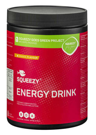 SQUEEZY Napój węglowodanowy ENERGY DRINK 650 g pomarańczowy