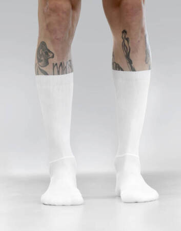 SUPLEST Skarpetki rowerowe AERO SOCKS white