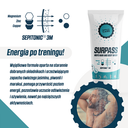 SURPASS Żel pod prysznic dla mężczyzn MEN'S BODY WASH 250 ml