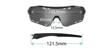 TIFOSI Okulary sportowe ALLIANT czarno-białe 3 szkła