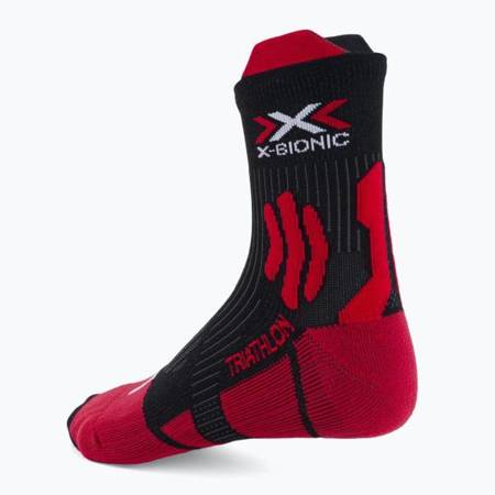 X-SOCKS Skarpetki techniczne TRIATHLON 4.0 czerwono-czarne