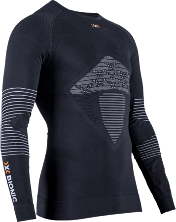 XBIONIC Koszulka biegowa termoaktywna ENERGIZER 4.0 SHIRT opal black/arctic white