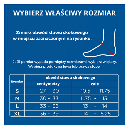 ZAMST Stabilizator stawu skokowego FILMISTA ANKLE lewy