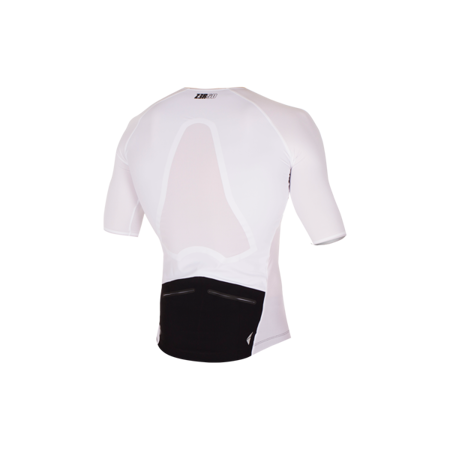 ZEROD Koszulka triathlonowa RACER TT SINGLET czarno-biała