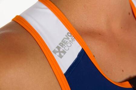 ZEROD Koszulka triathlonowa damska RACER SINGLET kubik block