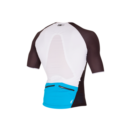 ZEROD Koszulka triathlonowa męska RACER TT SINGLET czarno-niebieska