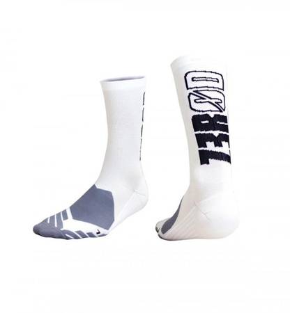 ZEROD Skarpetki rowerowe HIGH SOCKS białe