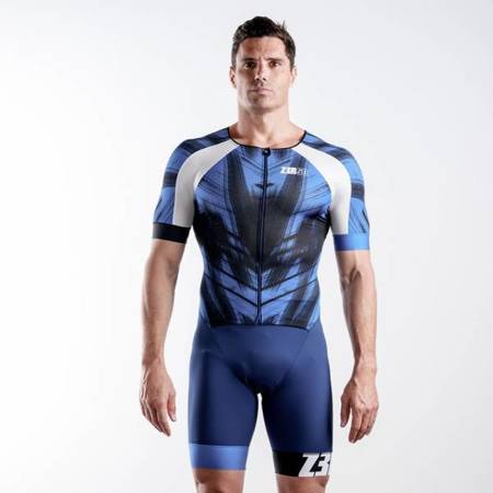 ZEROD Strój triathlonowy RACER TT SUIT blue vivacity