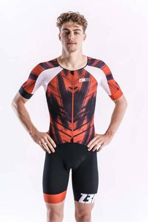 ZEROD Strój triathlonowy RACER TT SUIT red vivacity