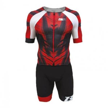 ZEROD Strój triathlonowy RACER TT SUIT red vivacity