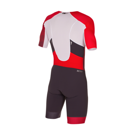 ZEROD Strój triathlonowy RACER TT SUIT szaro-czerwony