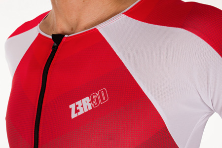 ZEROD Strój triathlonowy RACER TT SUIT szaro-czerwony
