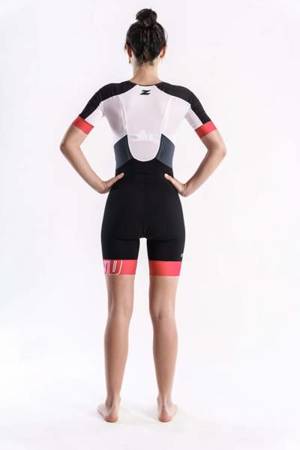 ZEROD Strój triathlonowy damski RACER TT SUIT pink vivacity