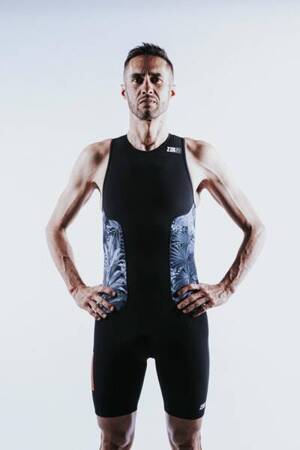 ZEROD Strój triathlonowy męski RACER TRISUIT tropadelic