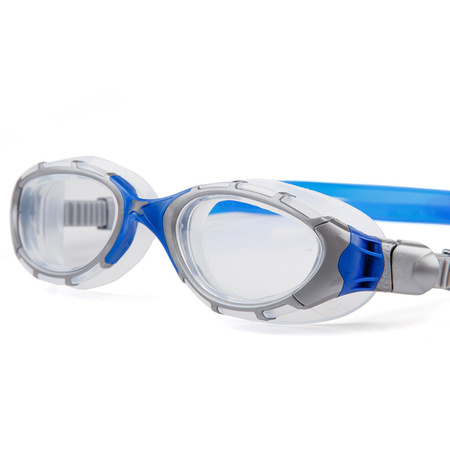 ZOGGS Okularki pływackie PREDATOR FLEX przeźroczyste niebieskie