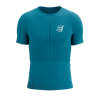 COMPRESSPORT Koszulka biegowa RACING SS T-SHIRT mosaic blue/ magent