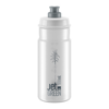 ELITE Bidon rowerowy JET clear grey logo 550 ml