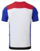 RONHILL Koszulka biegowa męska TECH ULTRA 1/2 ZIP TEE biało-niebiesko-czerwona